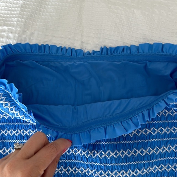 Tory Burch Costa Tube Top in Blue Dusk Women’s Large - Picture 4 of 8